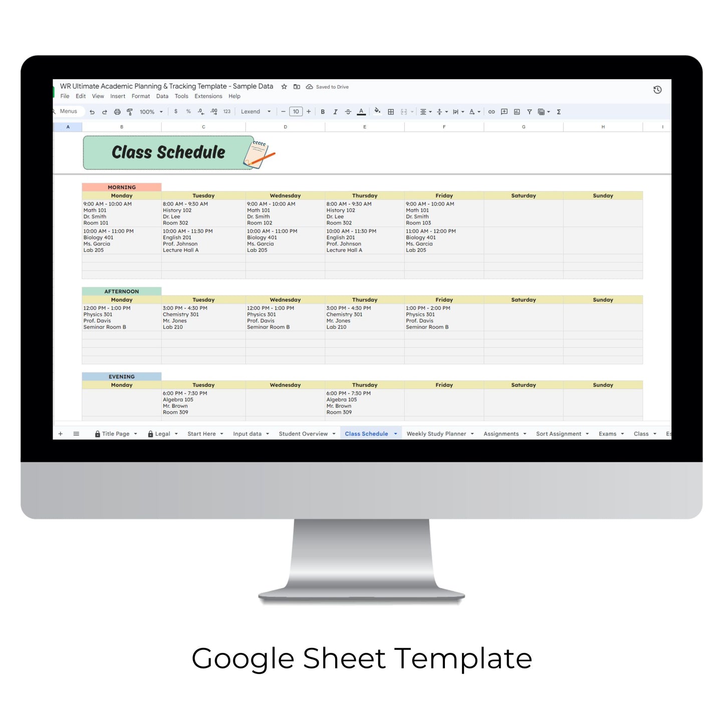 Ultimate Academic Planning and Tracking Template