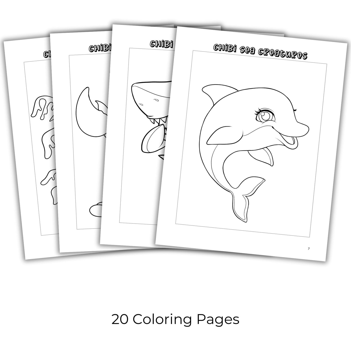 Chibi Coloring Book Bundle