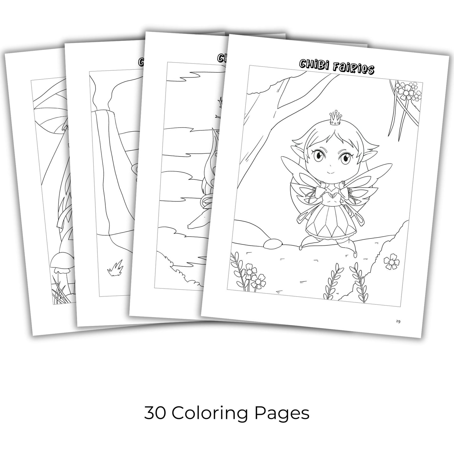 Chibi Coloring Book Bundle