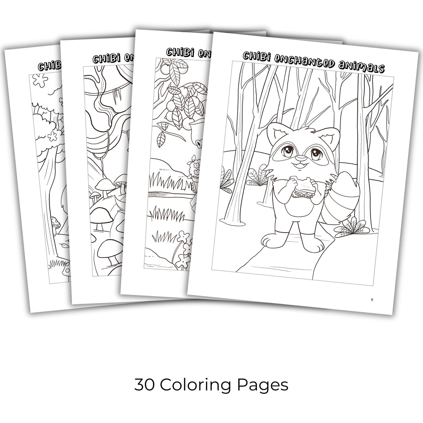 Chibi Coloring Book Bundle