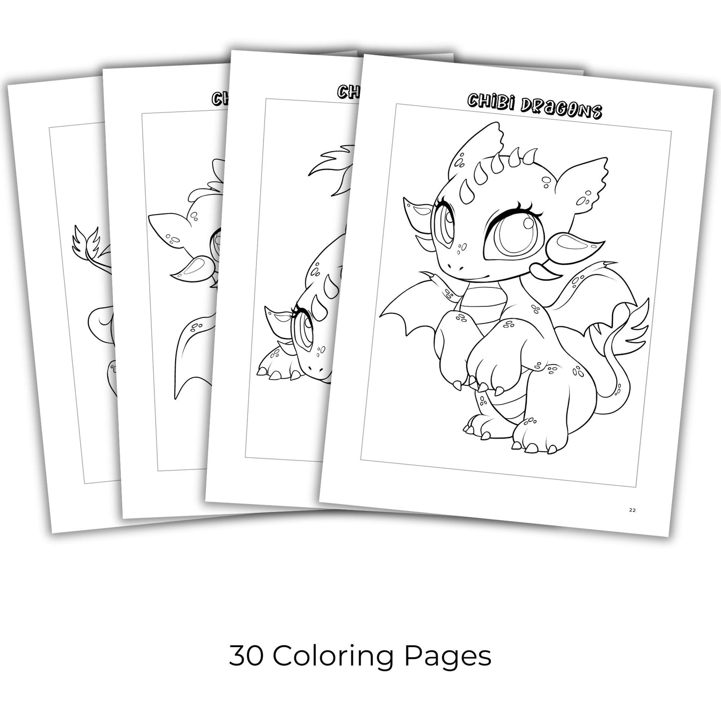 Chibi Coloring Book Bundle