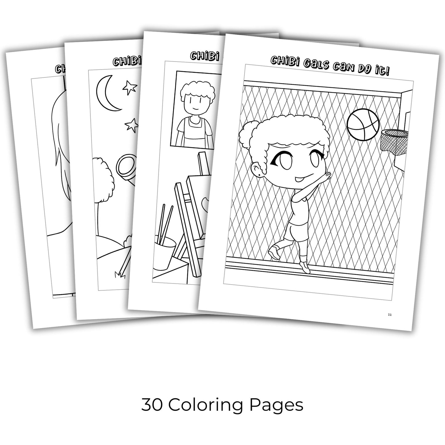 Chibi Coloring Book Bundle