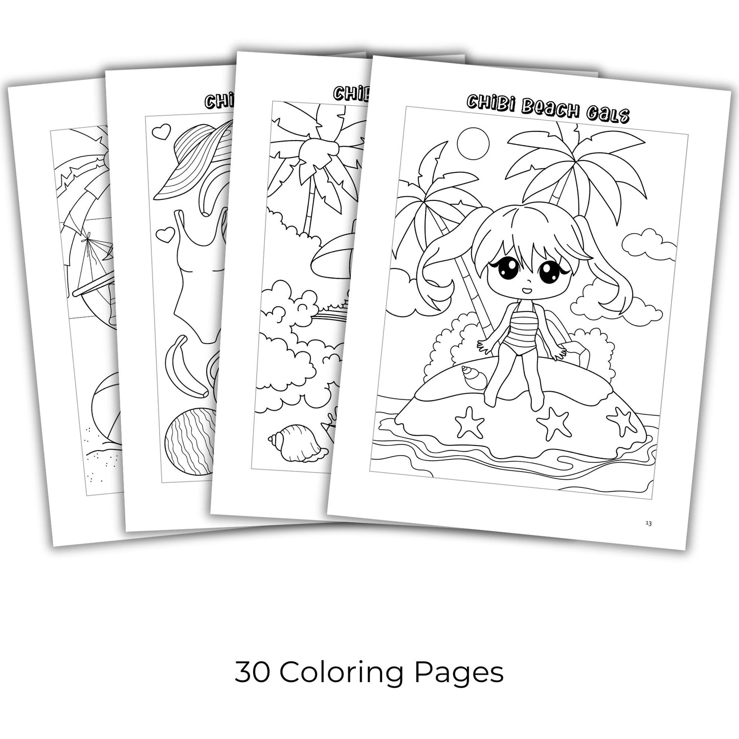 Chibi Coloring Book Bundle