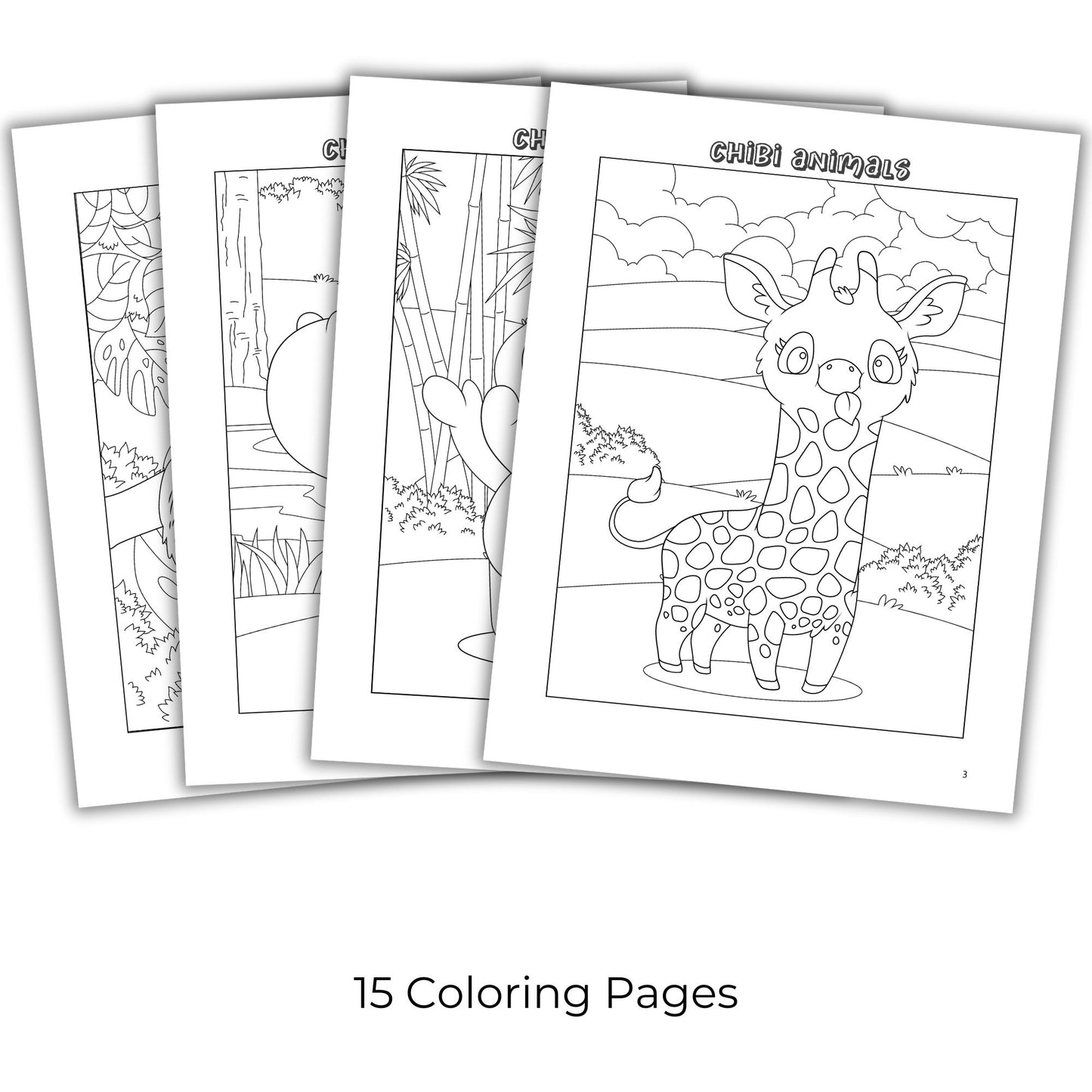 Chibi Coloring Book Bundle