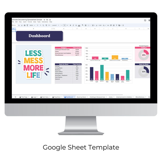 Ultimate Decluttering Spreadsheet Template