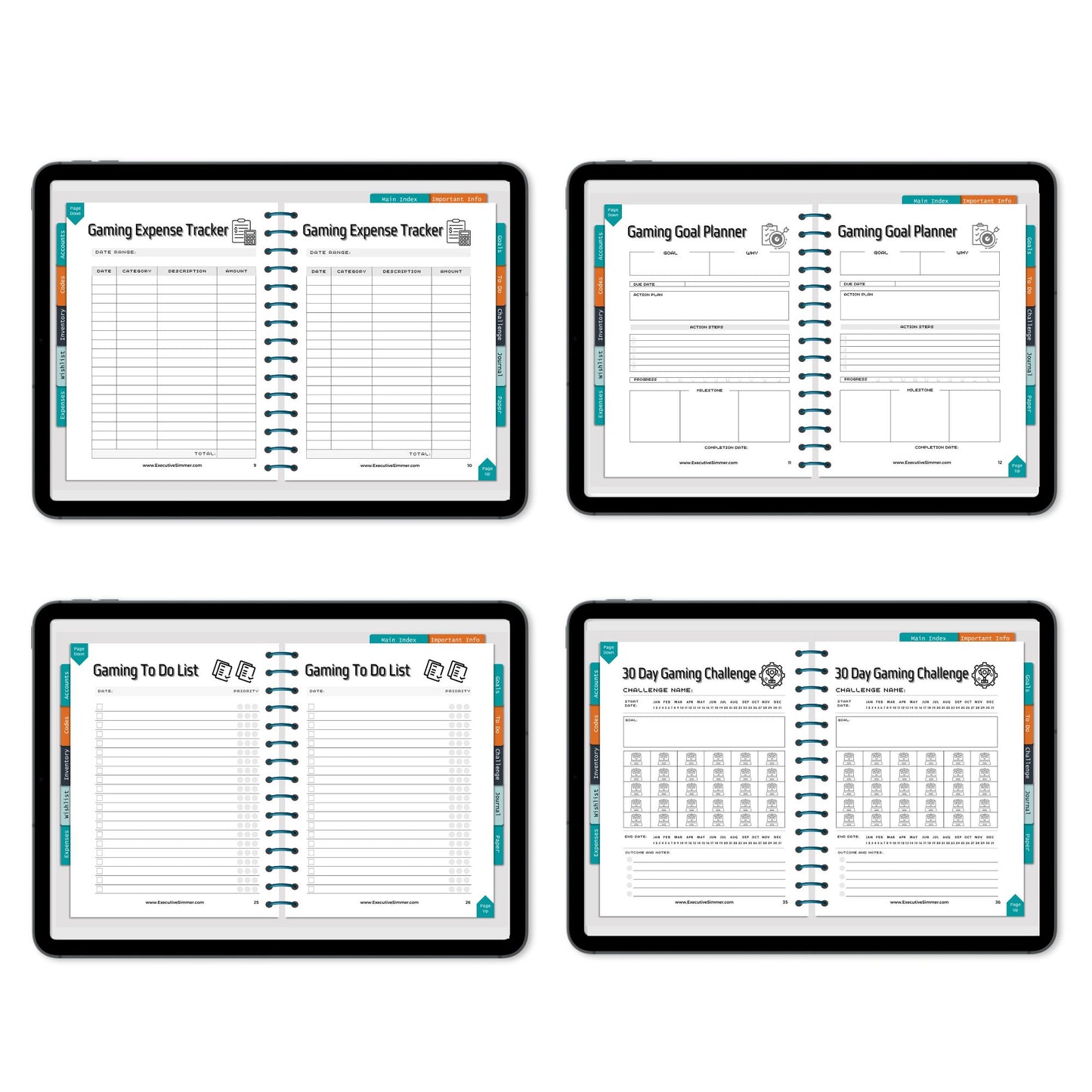 Gaming Journal and Tracker - Digital