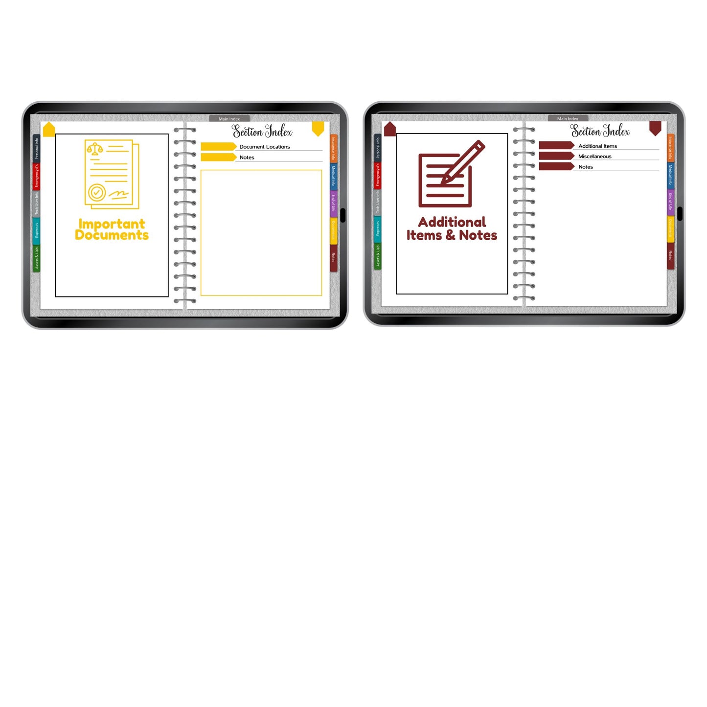 Family Vital Information Tracker - Digital Version