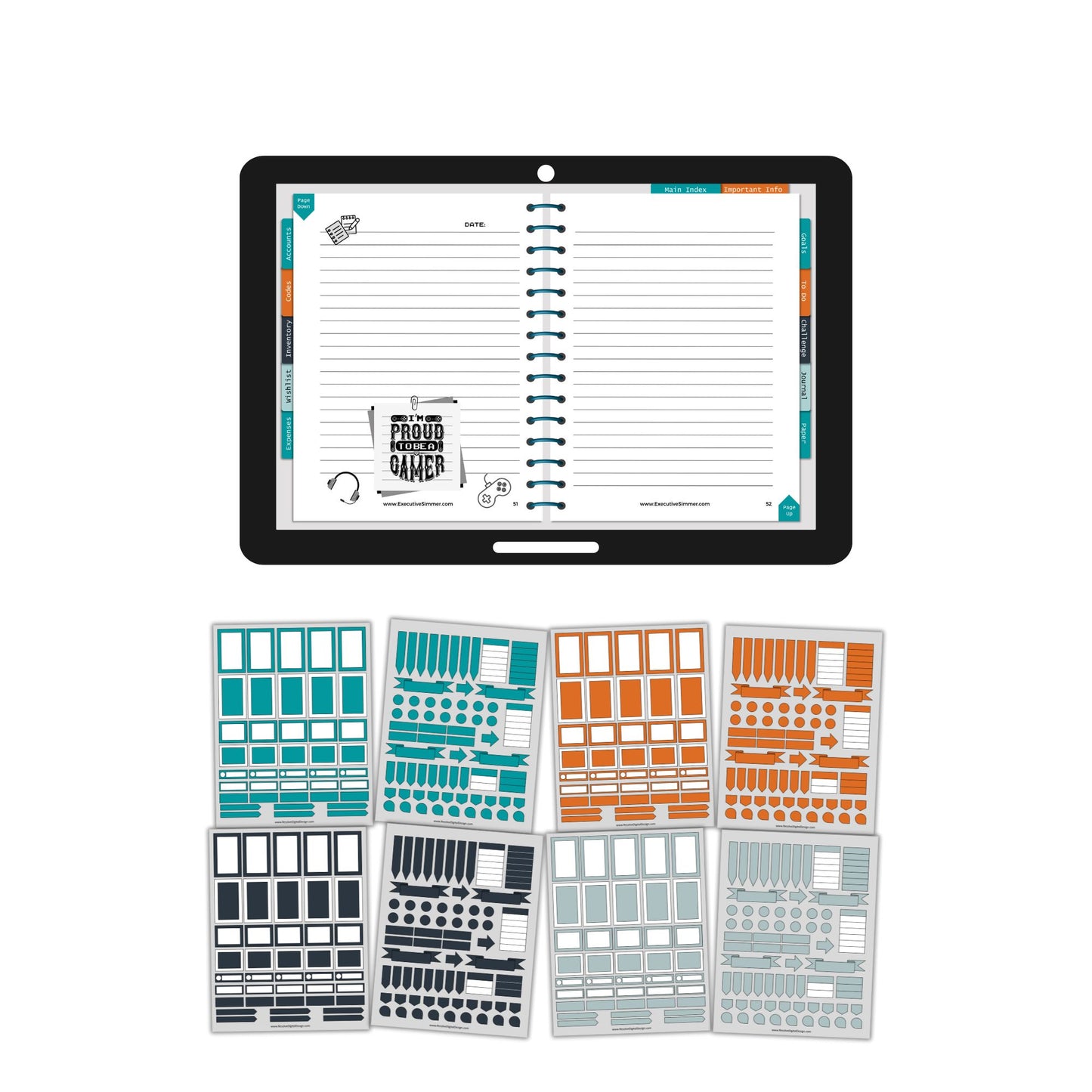 Gaming Journal and Tracker - Digital