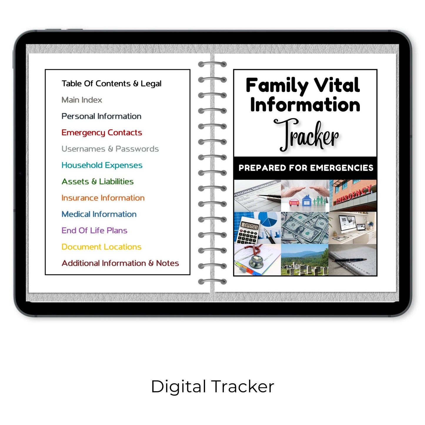 Family Vital Information Tracker - Digital Version