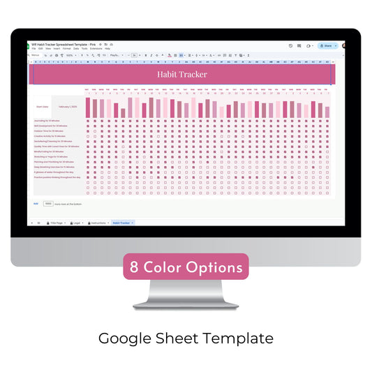 Habit Tracker Spreadsheet Template
