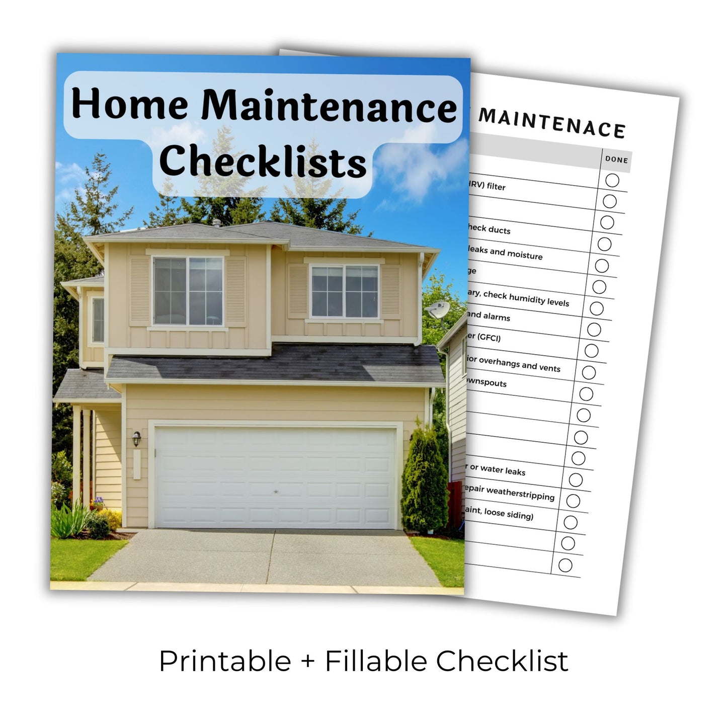 Home Cleaning and Maintenance Checklists