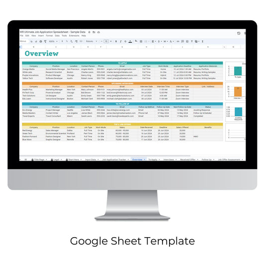 Ultimate Job Application Spreadsheet Template