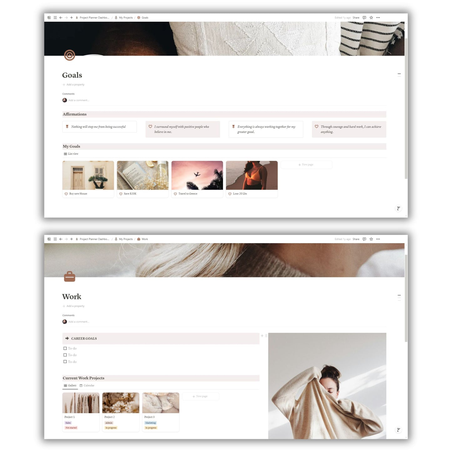 Life Planner Dashboard Template For Notion