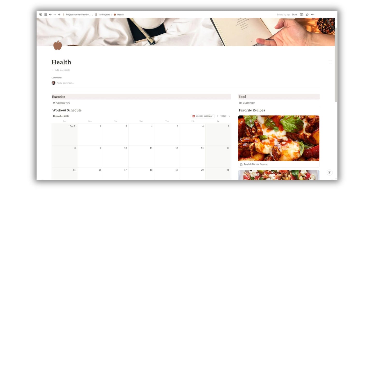 Life Planner Dashboard Template For Notion