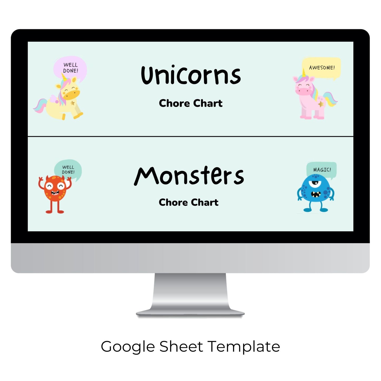 Weekly Chore Chart Spreadsheet Templates For Kids Pak