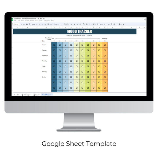 Simple Mood Tracker Spreadsheet