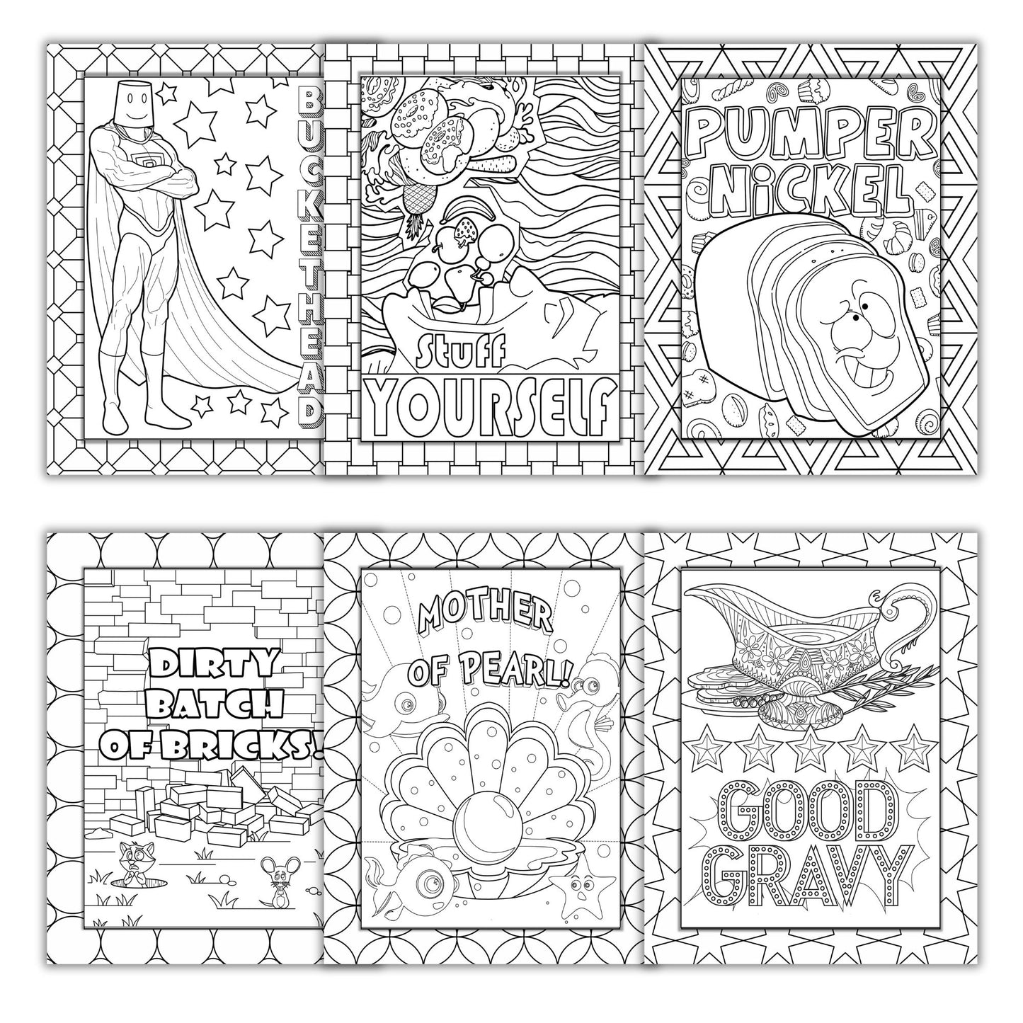 The Swearing Not Swearing Coloring Book for Adults