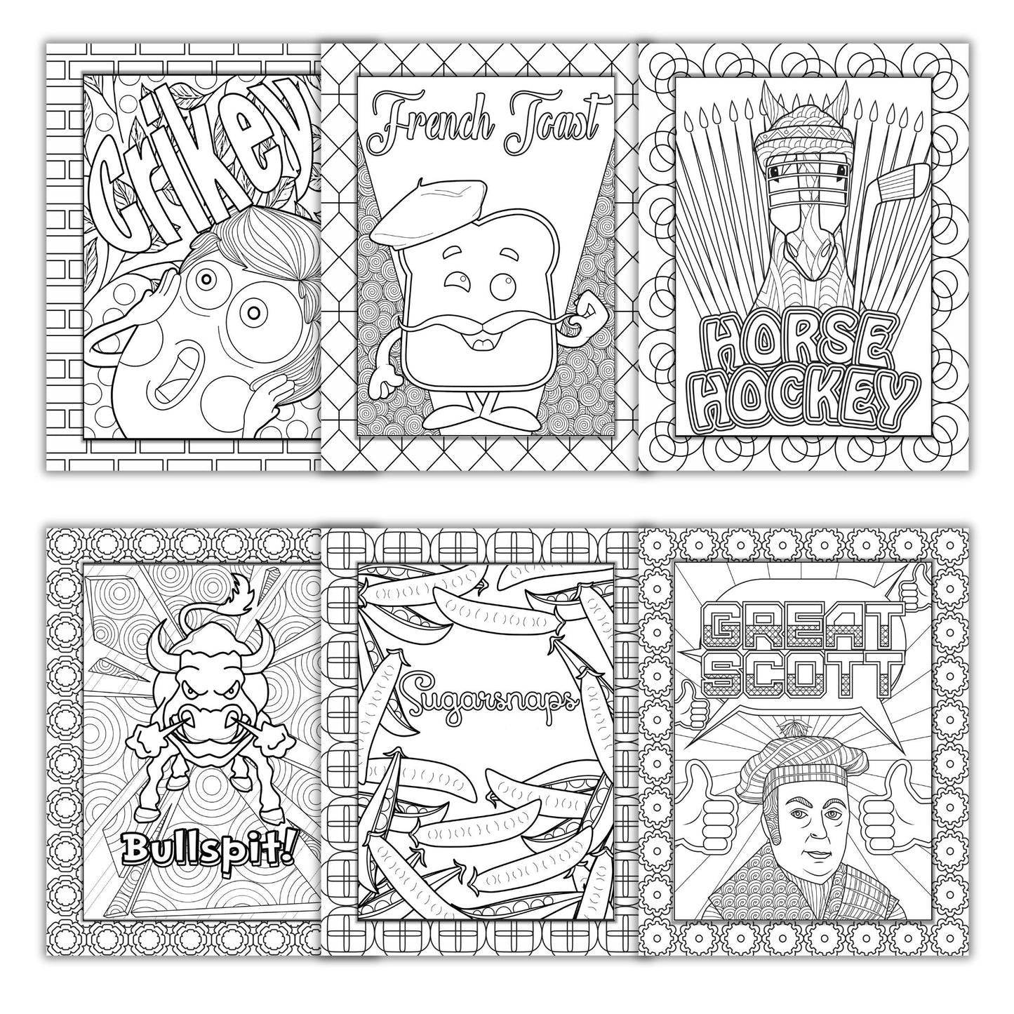 The Swearing Not Swearing Coloring Book for Adults