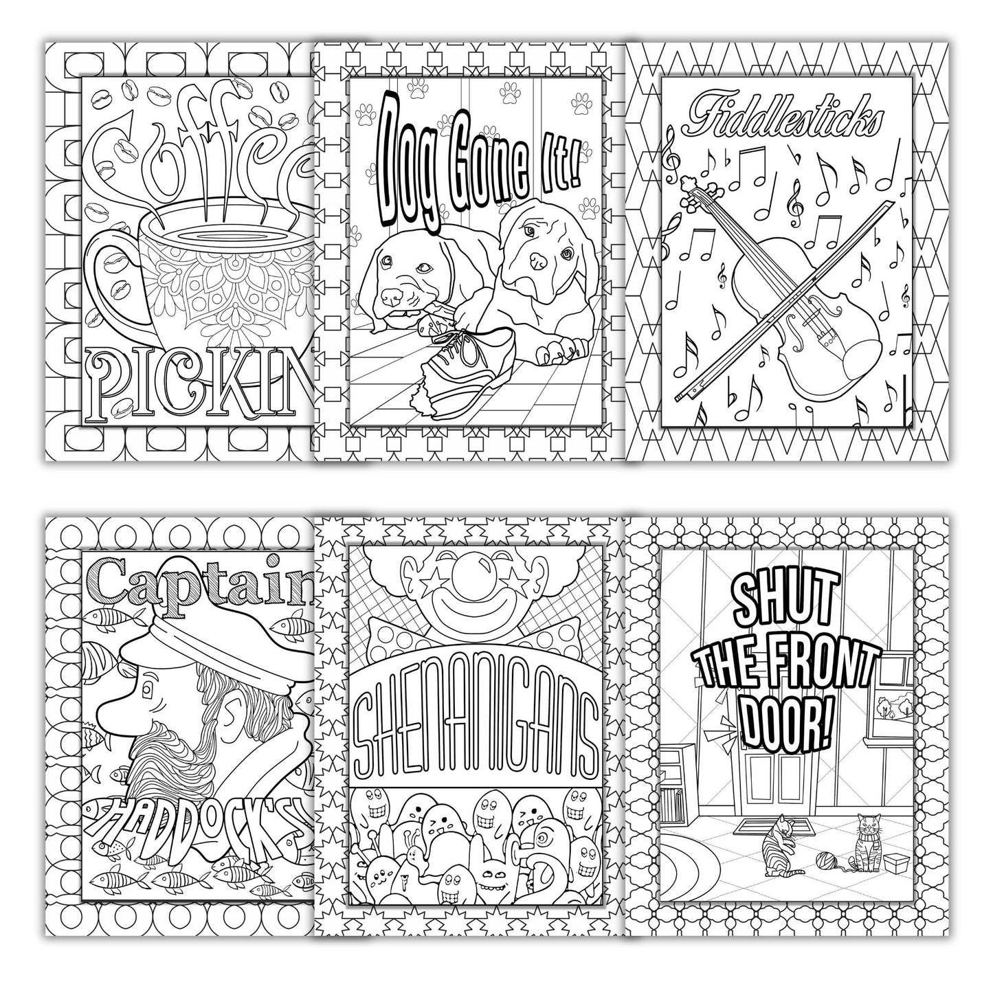 The Swearing Not Swearing Coloring Book for Adults