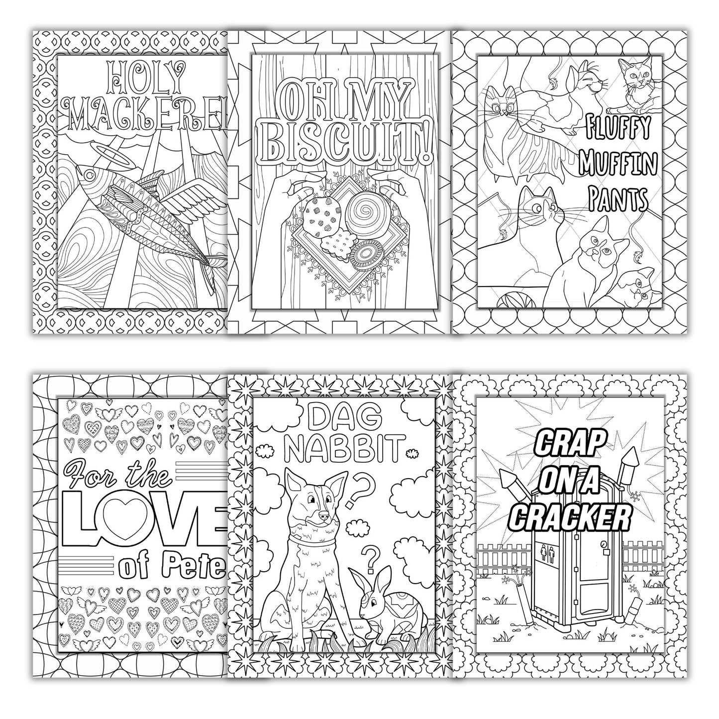The Swearing Not Swearing Coloring Book for Adults