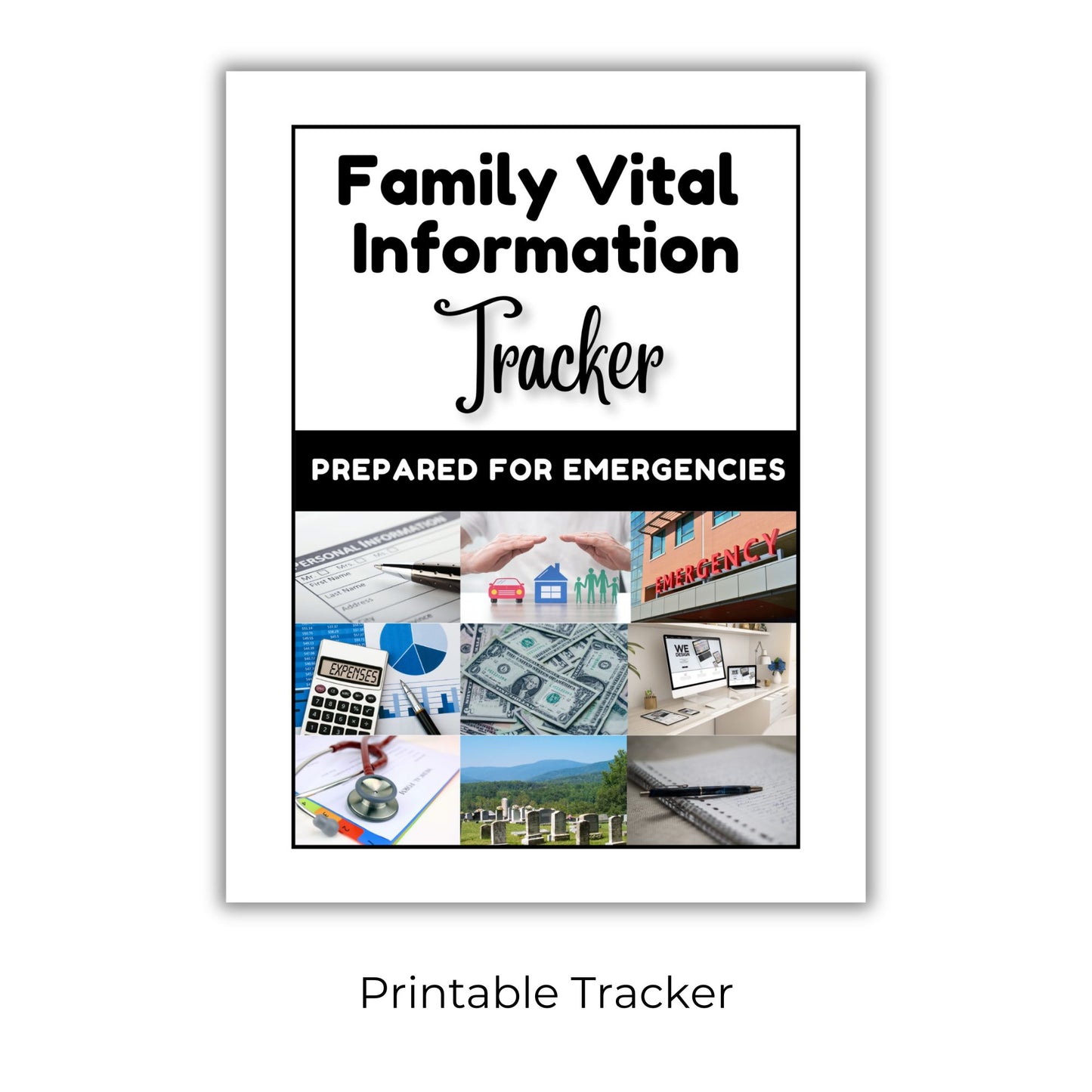 Family Vital Information Tracker - Printable Version