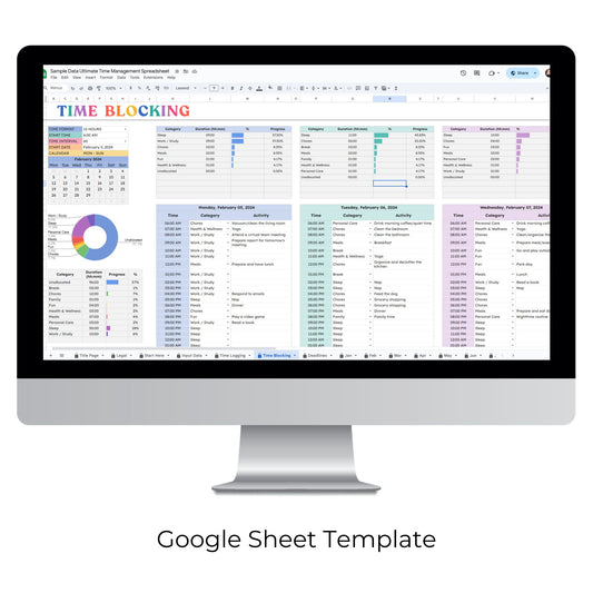 Ultimate Time Management Spreadsheet Template