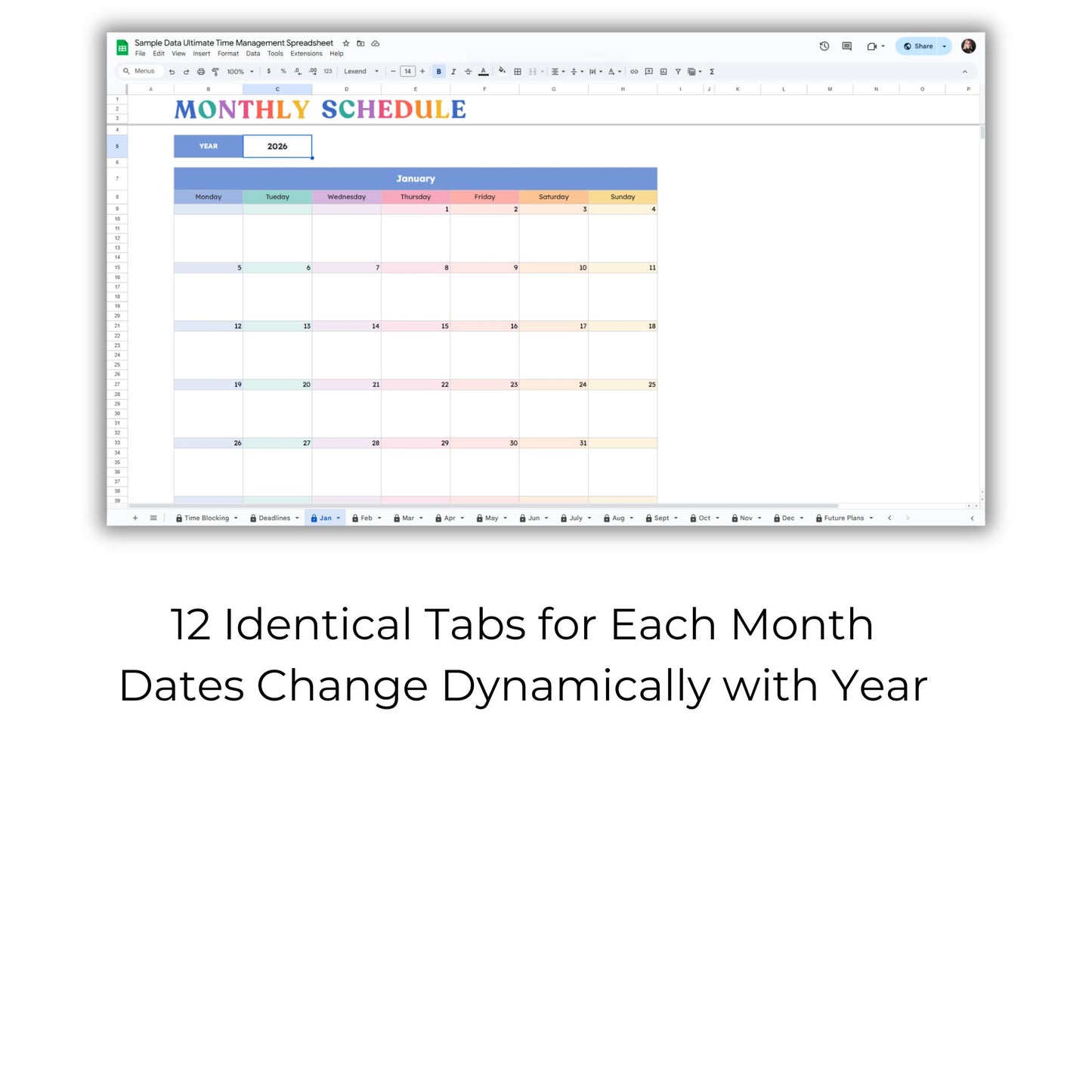 Ultimate Time Management Spreadsheet Template