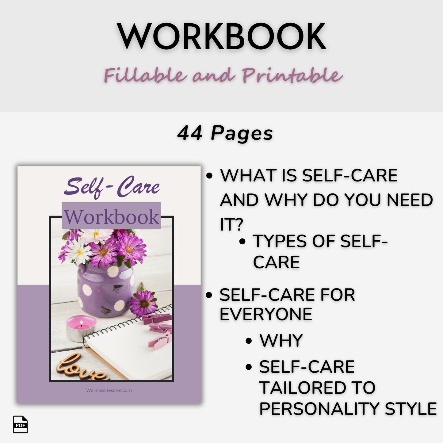 Self-Care Report and Workbook