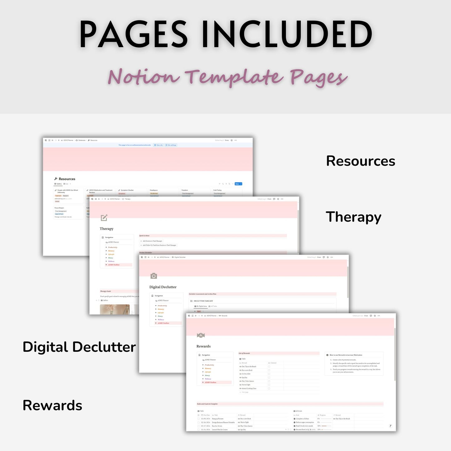 ADHD Planner Template For Notion