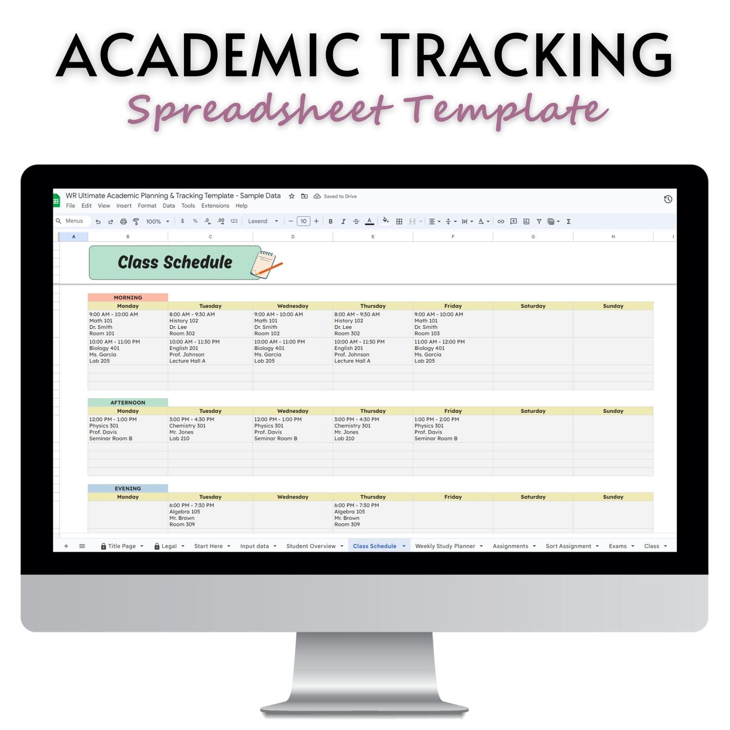 Ultimate Academic Planning & Tracking Template