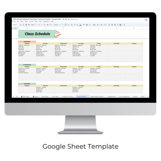 Ultimate Academic Planning and Tracking Template