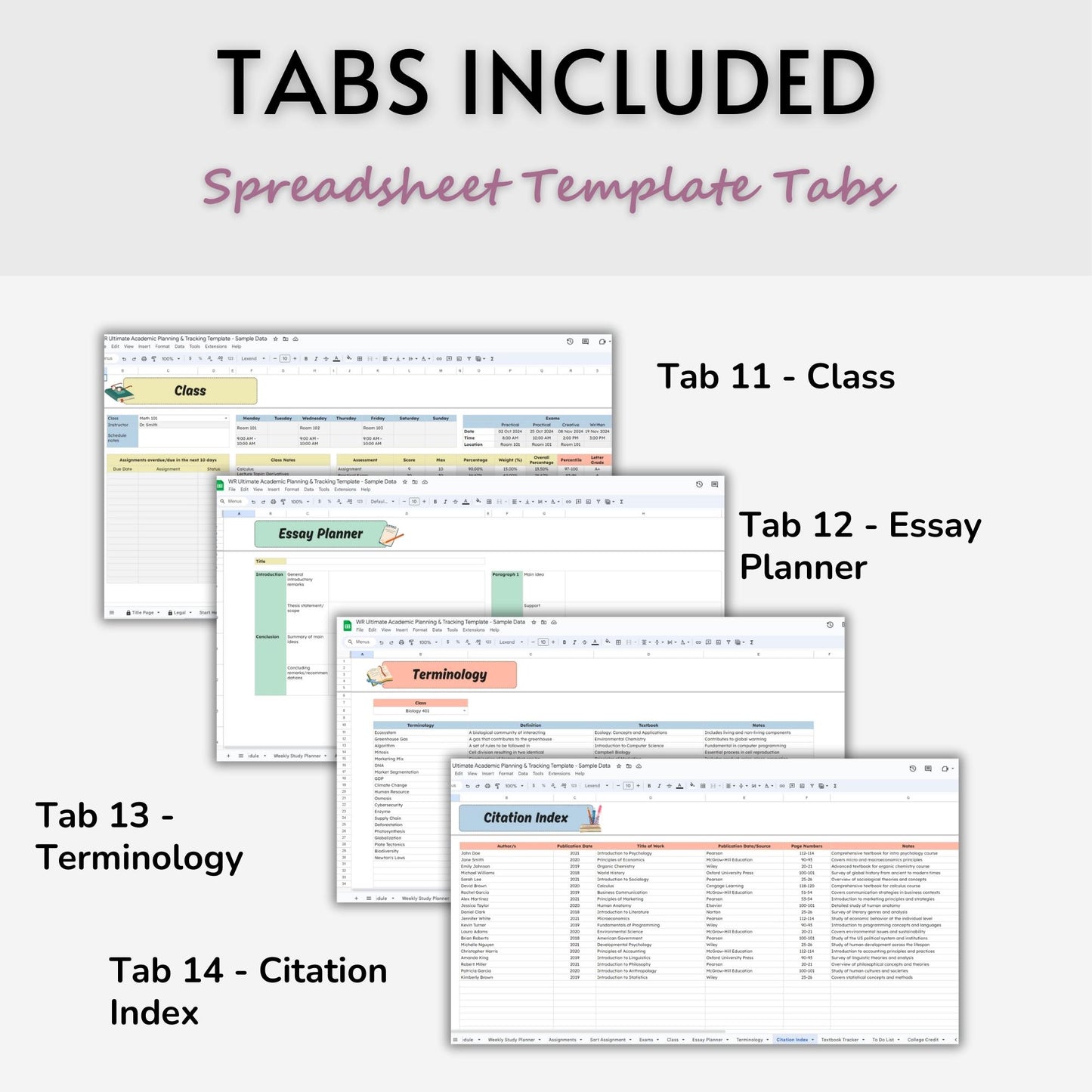 Ultimate Academic Planning & Tracking Template