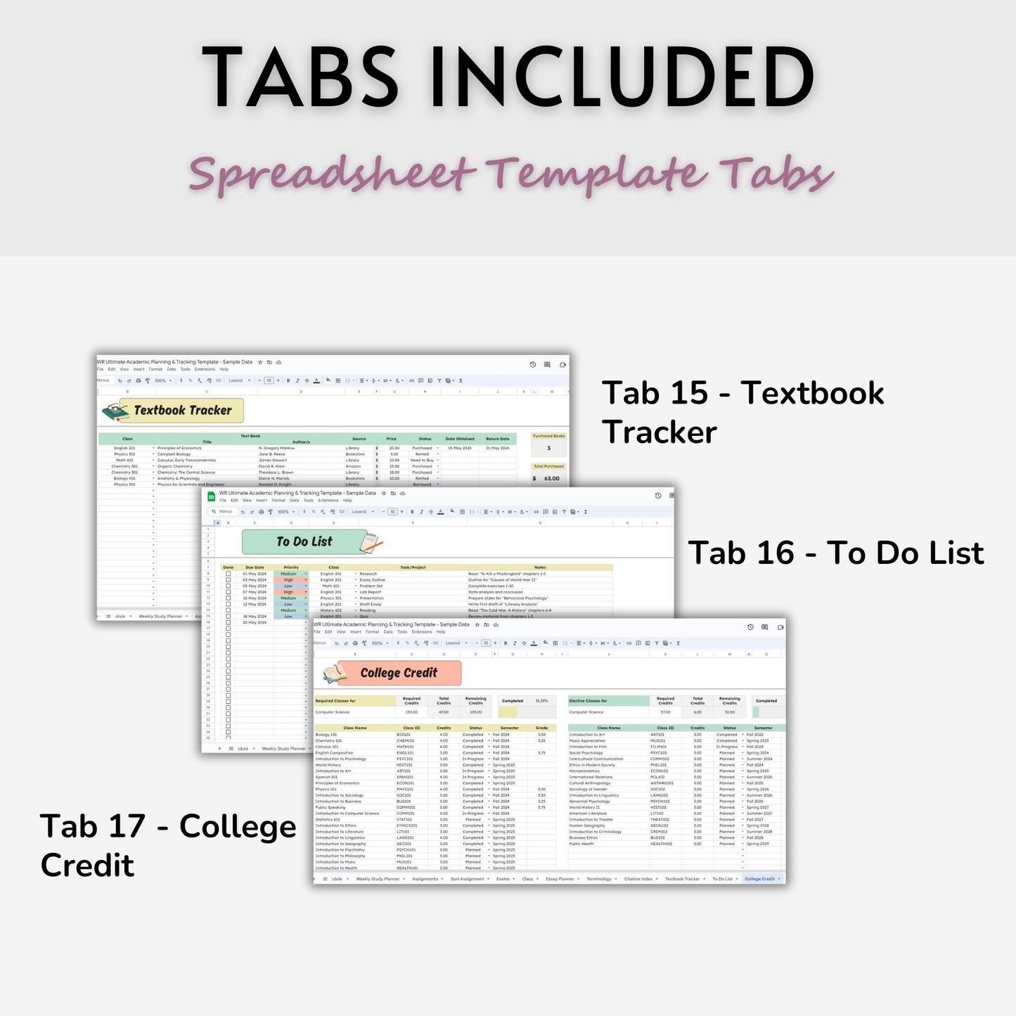 Ultimate Academic Planning & Tracking Template