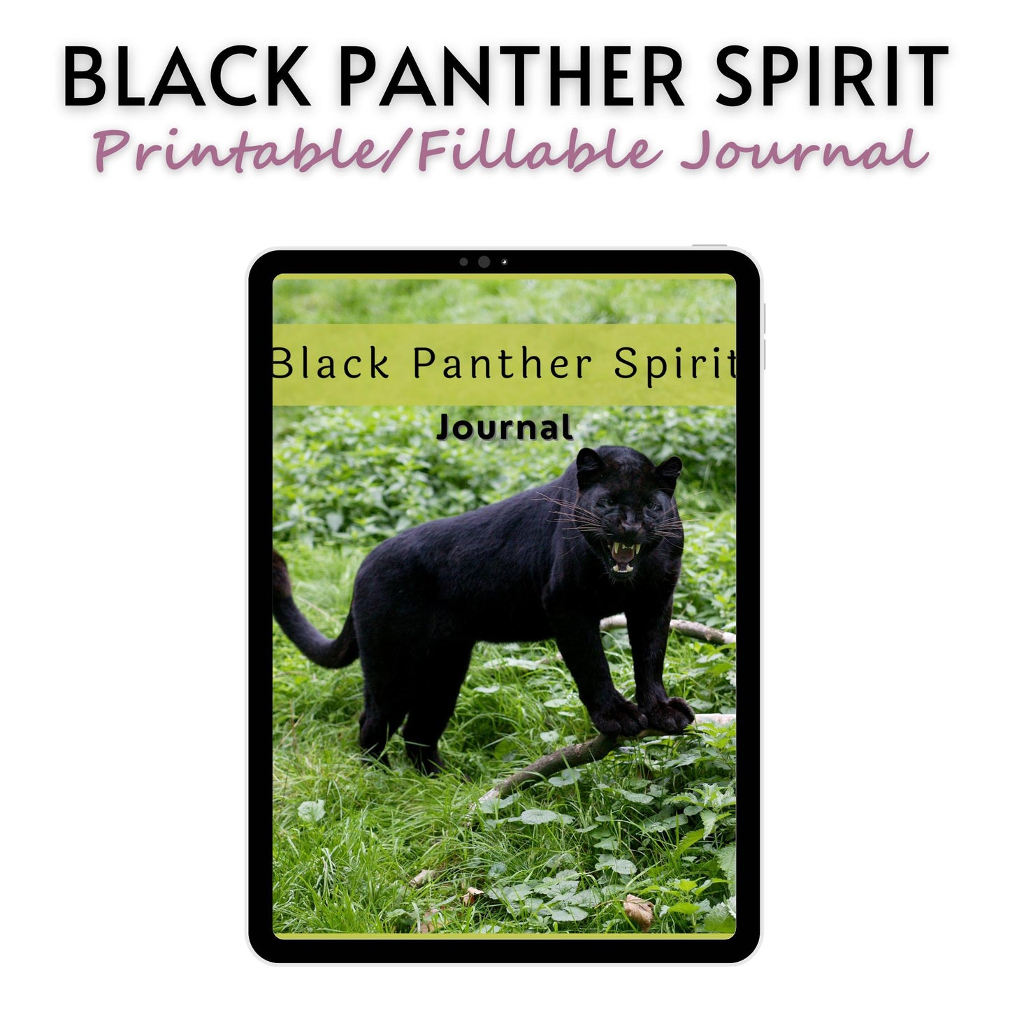 Black Panther Spirit Animal Journal