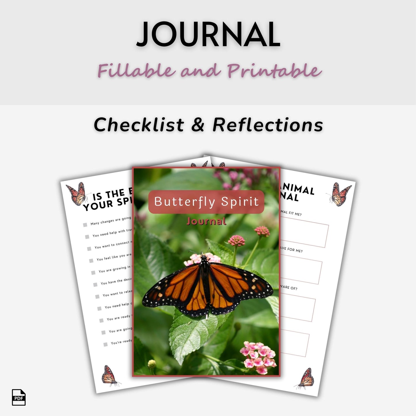 Butterfly Spirit Animal Journal