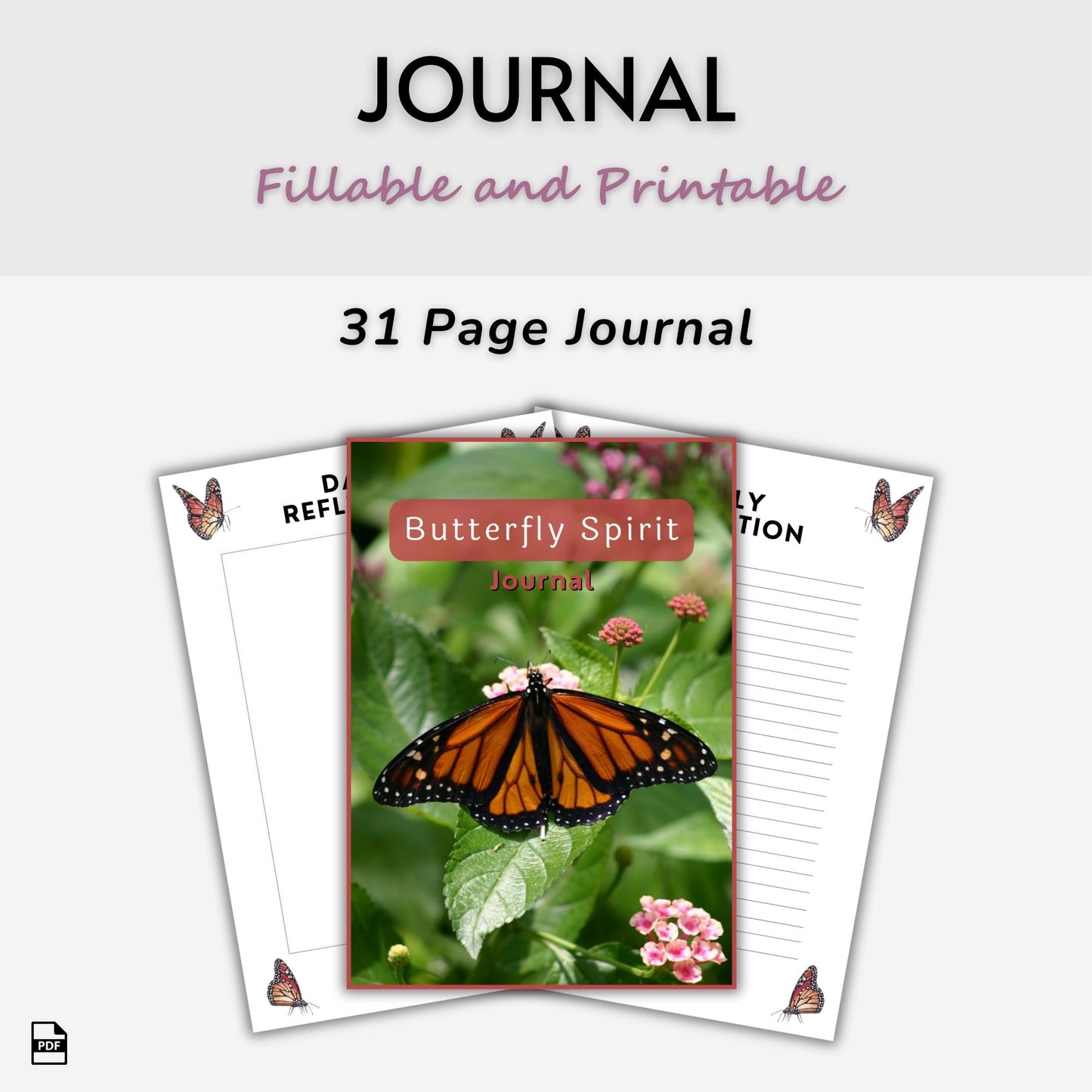 Butterfly Spirit Animal Journal