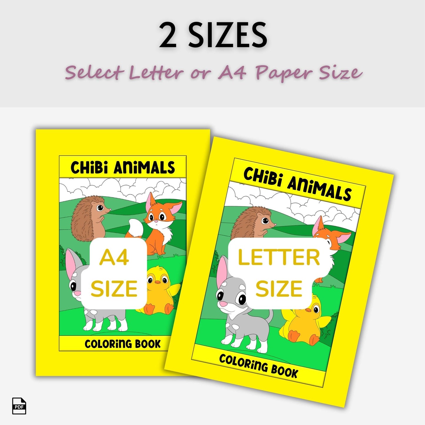 Chibi Animals Coloring Book