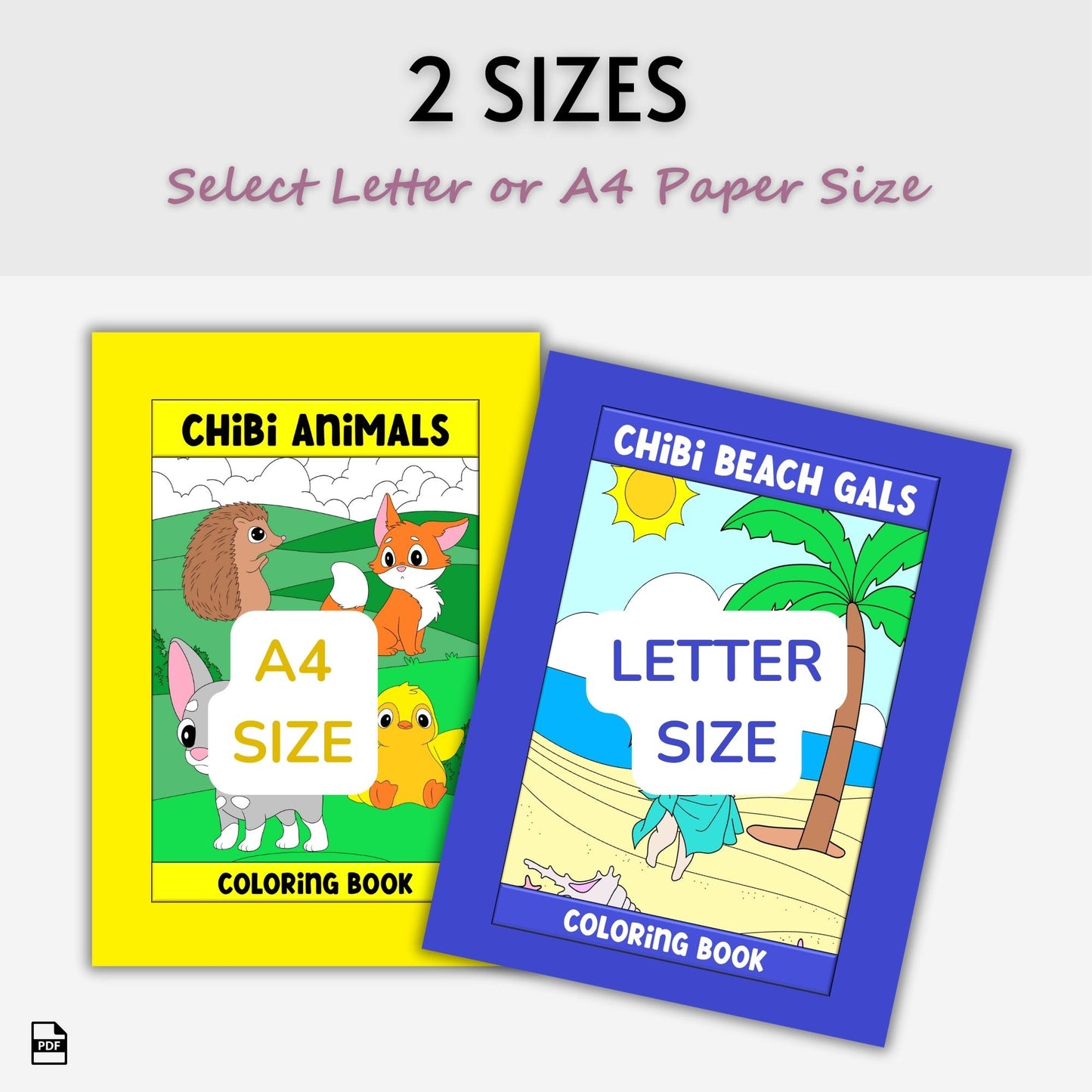 Chibi Coloring Book Bundle