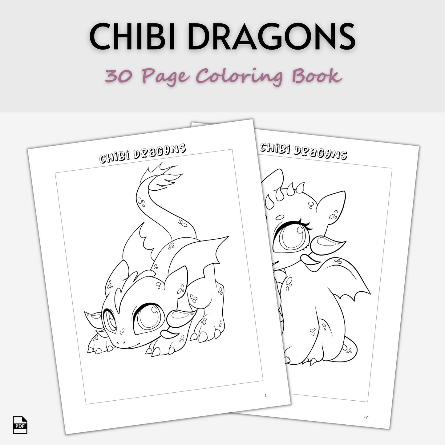 Chibi Coloring Book Bundle