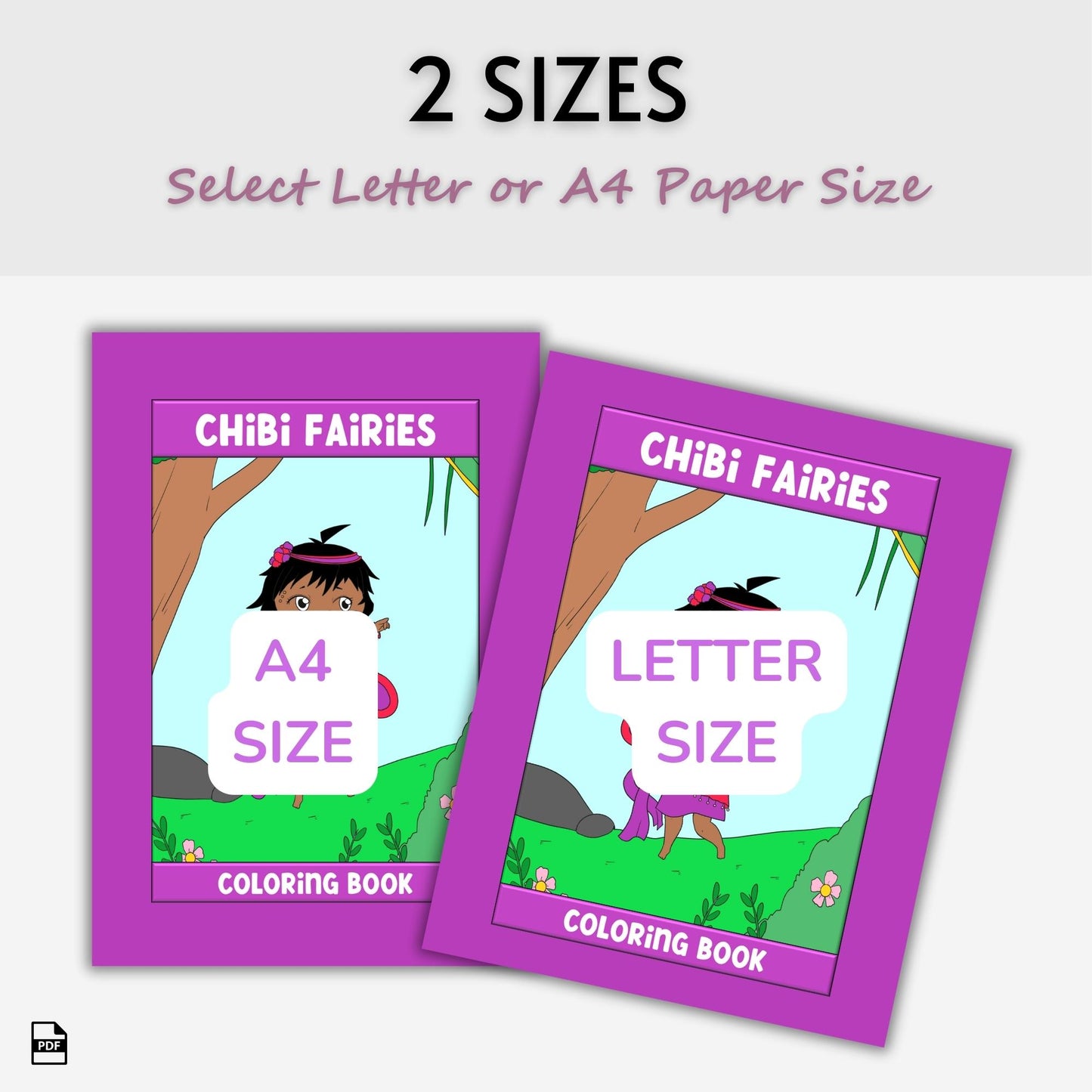 Chibi Fairies Coloring Book