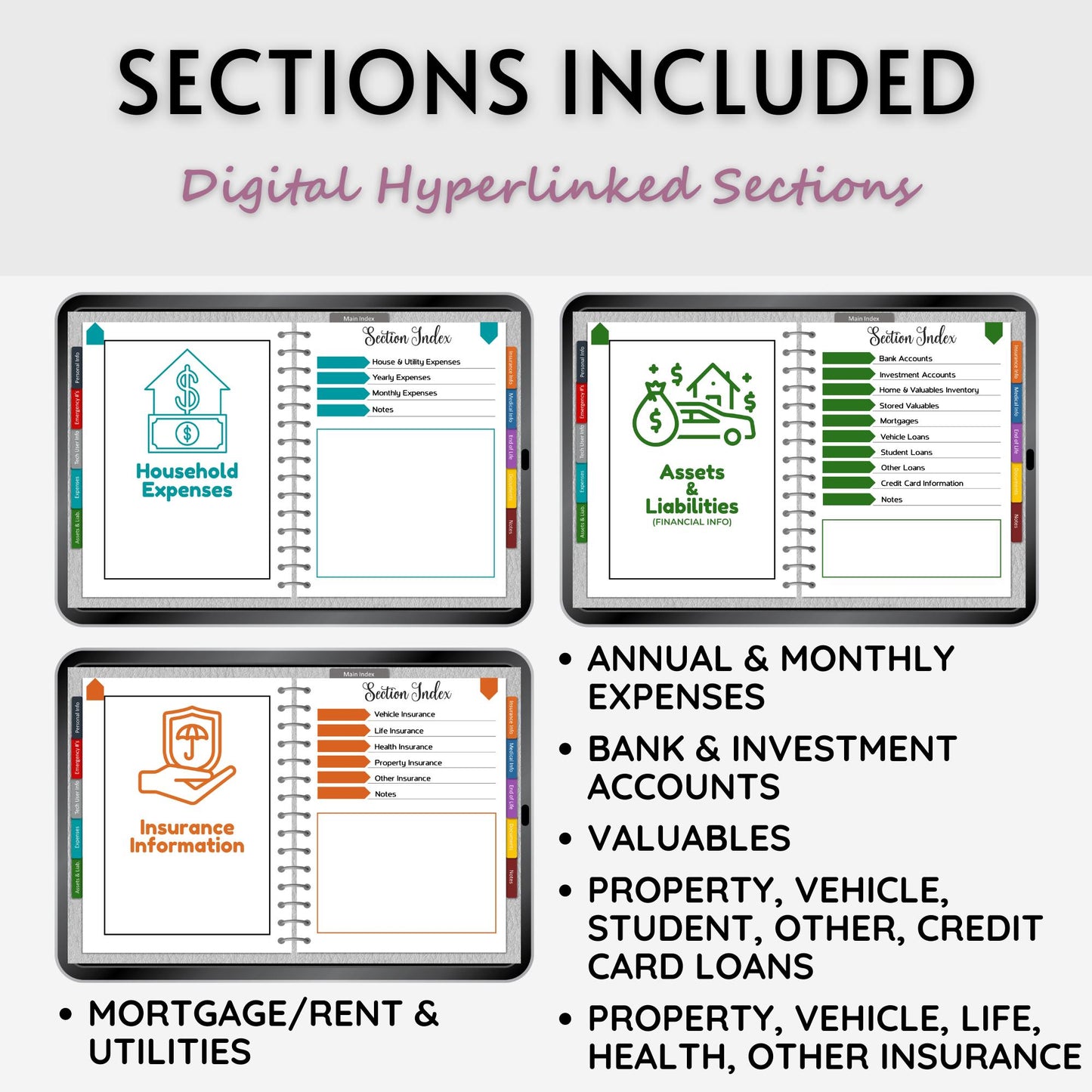 Important Information Tracker - Digital Version