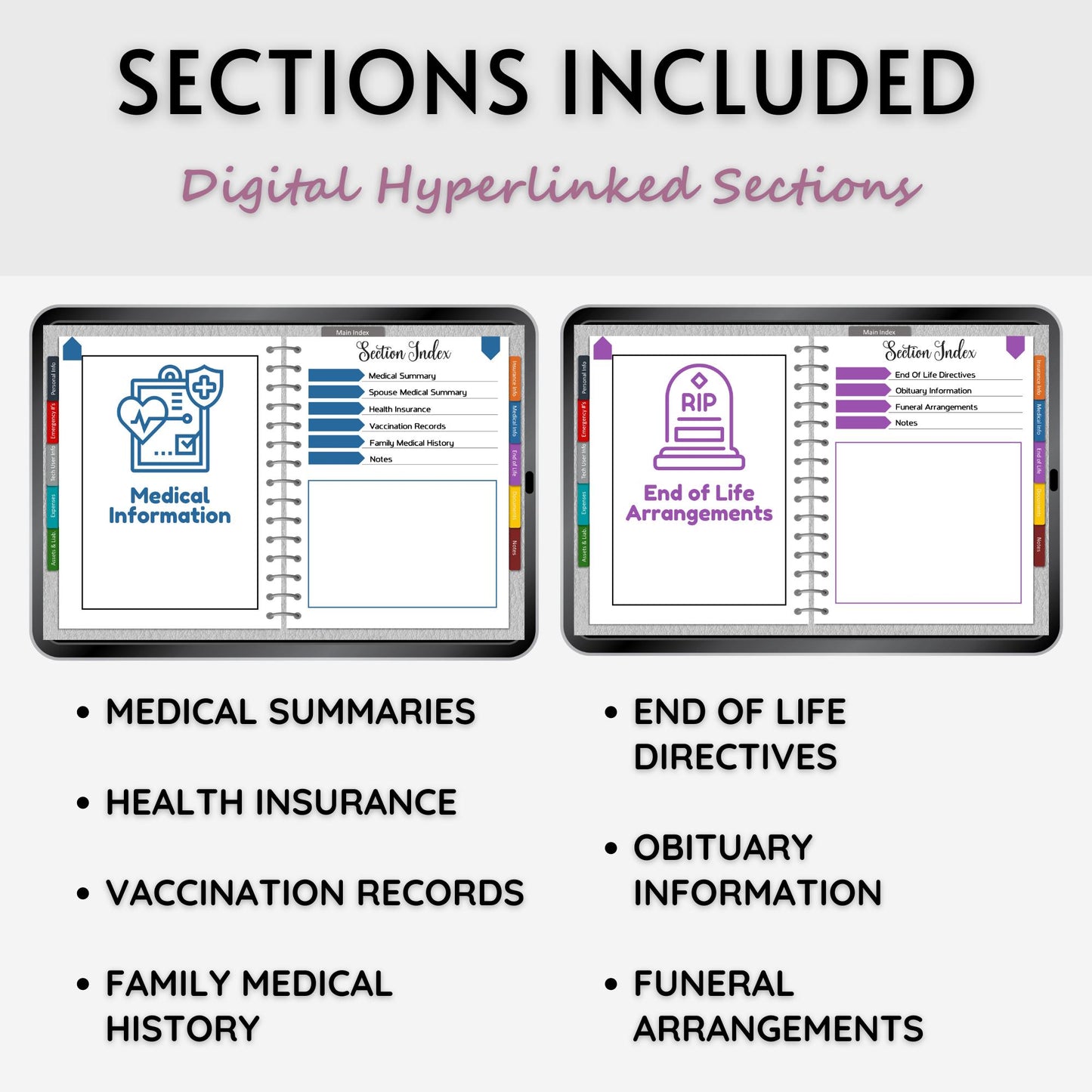 Important Information Tracker - Digital Version