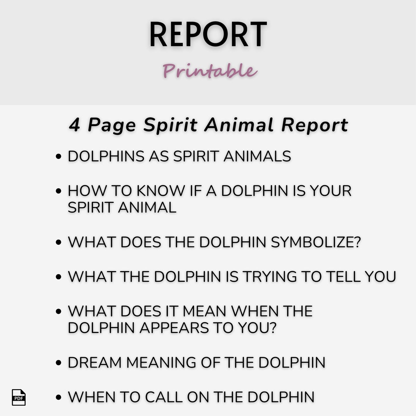 Dolphin Spirit Animal Journal