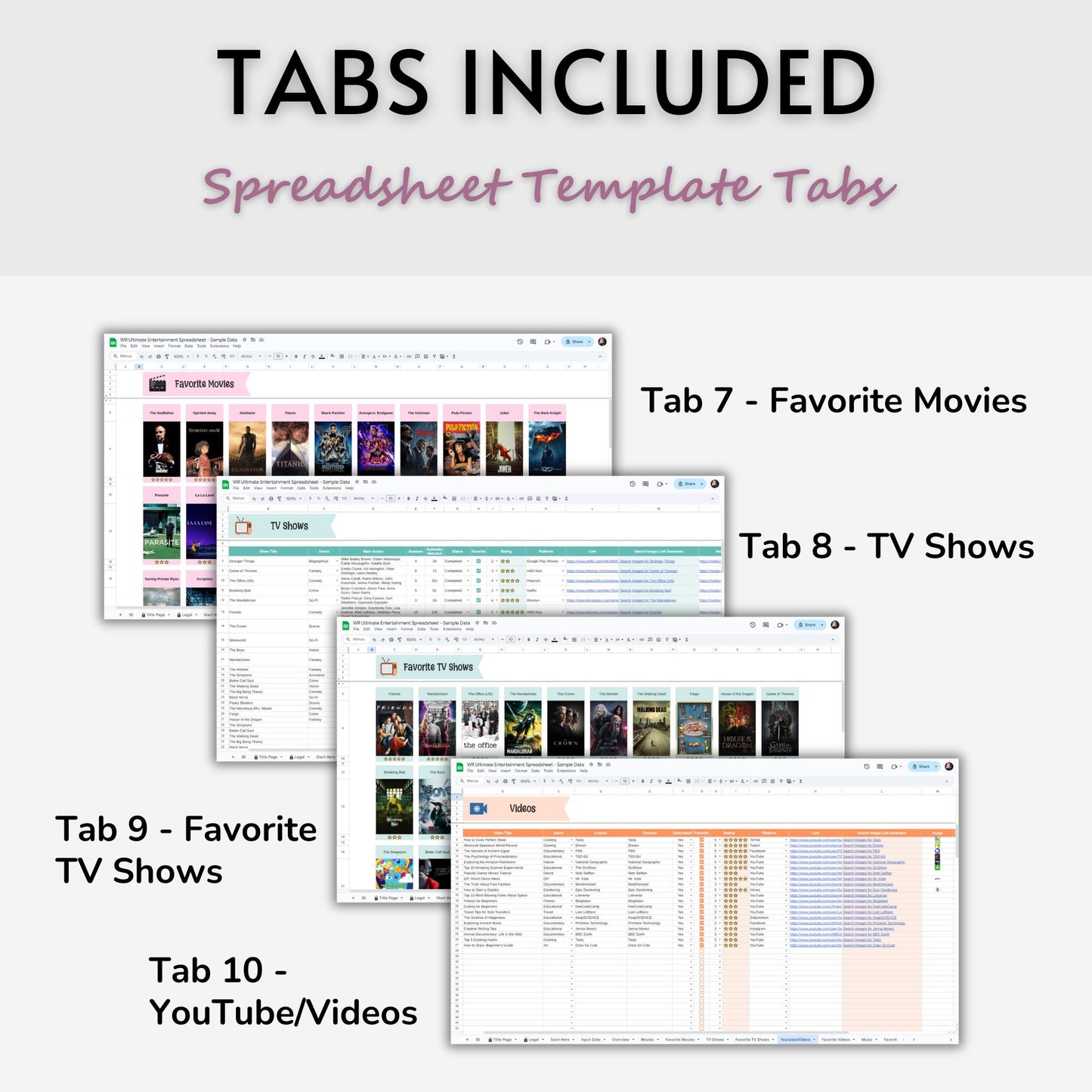 Ultimate Entertainment Planning & Tracking Spreadsheet