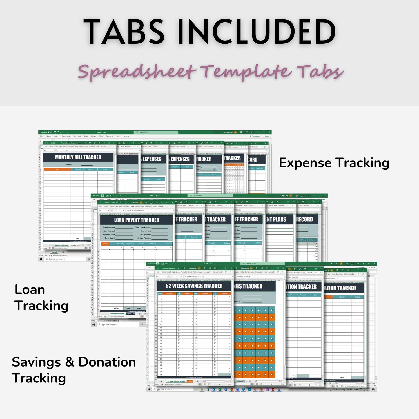 Financial Tracking Spreadsheet Template