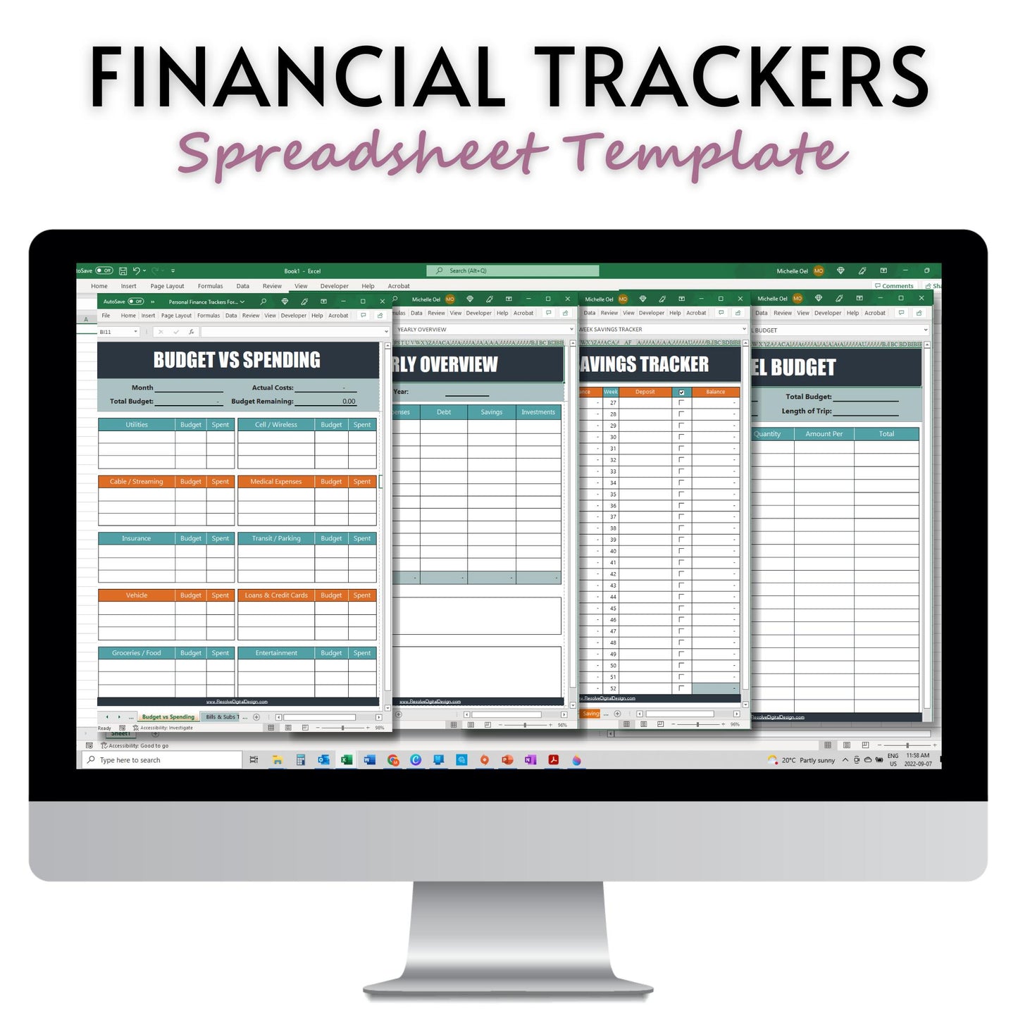 Financial Tracking Spreadsheet Template