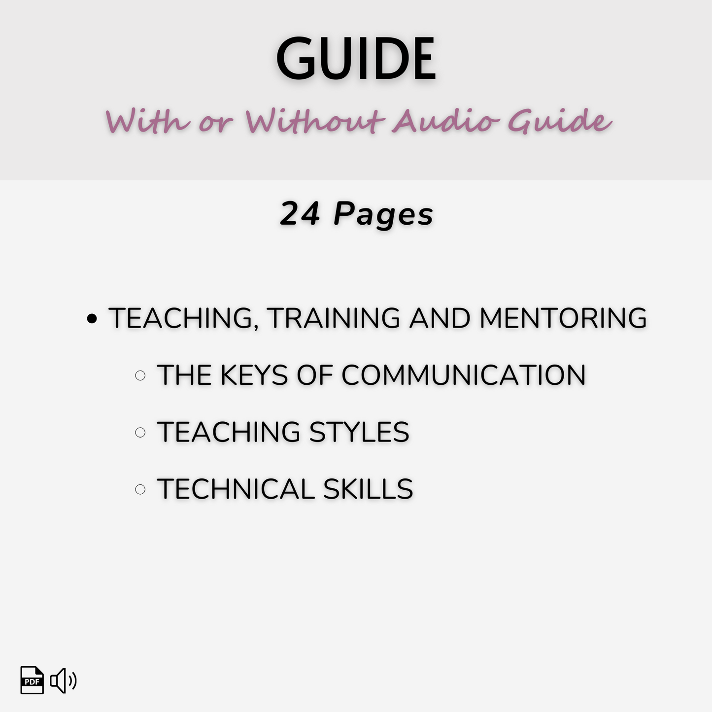 Guidance: The Beginner’s Guide to Teaching, Training & Mentoring