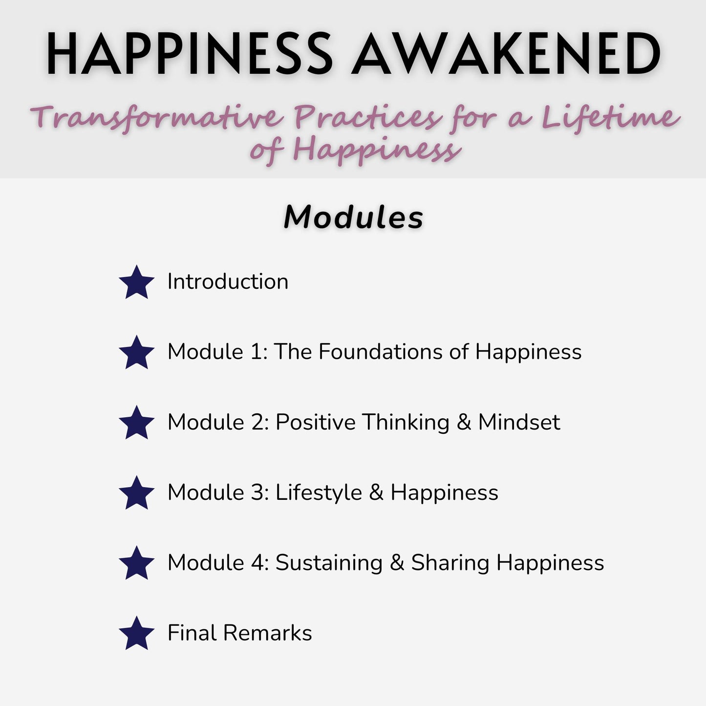 Happiness Awakened: Transformative Practices for a Lifetime of Happiness