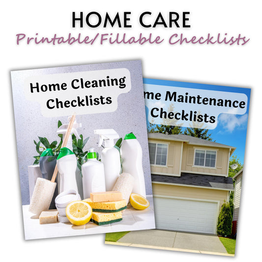 Home Cleaning and Maintenance Checklists