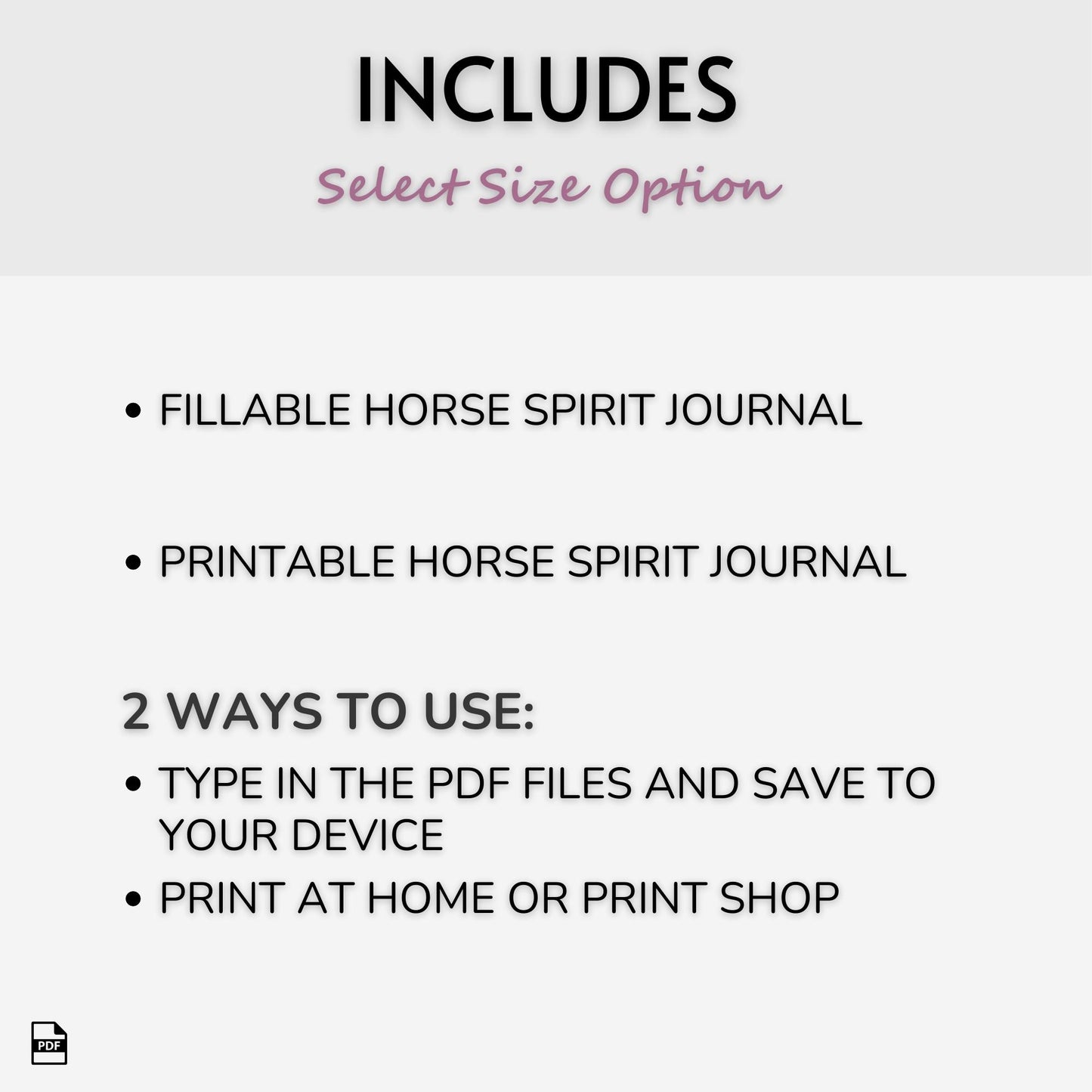 Horse Spirit Animal Journal